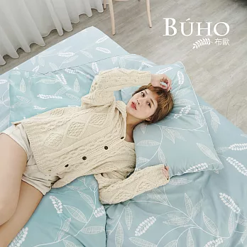 《BUHO》雙人加大三件式床包枕套組 《芳草舞落》