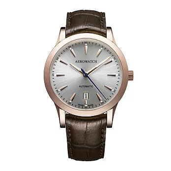 AEROWATCH 瑞士愛羅錶 - 大三針典雅機械錶款