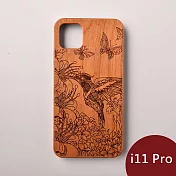 Woodu 木製手機殼 蜂鳥信念 iPhone 11 Pro適用