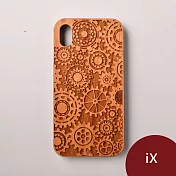 Woodu 木製手機殼 時空齒輪 iPhone X適用