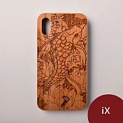 Woodu 木製手機殼 莫內花池 iPhone X適用