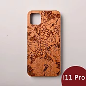 Woodu 木製手機殼 莫內花池 iPhone 11 Pro適用