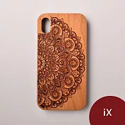 Woodu 木製手機殼 曼陀羅 iPhone X適用