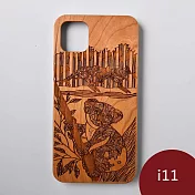 Woodu 木製手機殼 萌系無尾熊 iPhone 11適用