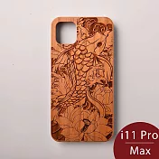 Woodu 木製手機殼 莫內花池 iPhone 11 Pro Max適用
