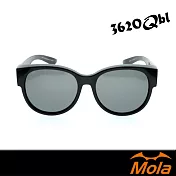 MOLA 摩拉大框包覆式偏光太陽眼鏡 近視可戴 男女 超輕量 UV400-3620Q