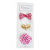 英國Ribbies 綜合緞帶3入組-Rosie