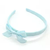 英國Ribbies 雪弗蘭蝴蝶結髮圈-淺藍