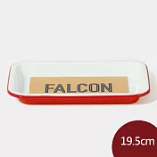 Falcon 獵鷹琺瑯  小托盤 紅白 19.5cm