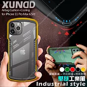XUNDD for iPhone 11 Pro Max 6.5吋 堅挺工業風軍規防摔手機殼黃