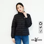 【遊遍天下】女款輕暖立領防風防潑水棉外套(GJ22027)3XL黑色