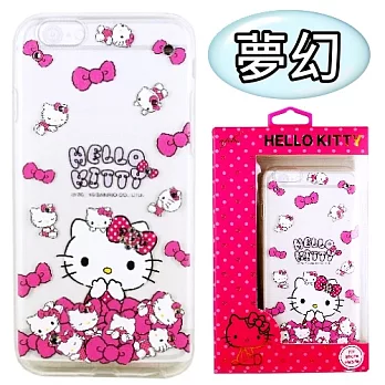 【Hello Kitty】iPhone 6S Plus /6Plus 彩鑽透明保護軟套(夢幻)