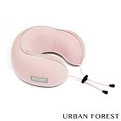 URBAN FOREST都市之森 花卷-旅行頸枕/午睡枕 (基本色) 櫻粉