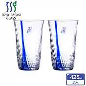 日本TOYO SASAKI GLASS 流舞系列水杯兩入-425ml
