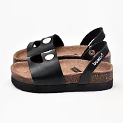 法國BOXBO涼鞋-我愛笑瞇瞇(時尚黑)EU29時尚黑