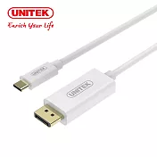 UNITEK Type-C 轉 DisplayPort 4K高清轉接線(180cm)