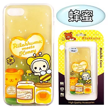 Rilakkuma 拉拉熊 iPhone 7 /iPhone 8 (4.7吋) 彩繪漸層保護軟套(蜂蜜)