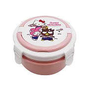 Hello Kitty不鏽鋼隔熱餐盒-明星總動員(粉色款)