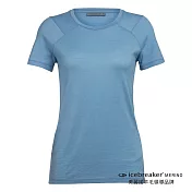 【icebreaker】女 Nature Dye Galen 圓領短袖上衣-AD150-水藍 / IB105010-438M水藍