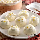 【點點心】豬仔流沙包*3盒 (12粒/盒)