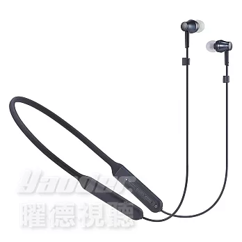 鐵三角 ATH-CKR500BT 掛頸式藍牙無線入耳式耳機 密閉型設計 - 黑色