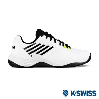 K-Swiss Aero Court輕量網球鞋-男 US7.5 白/黑/霓黃