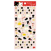 San-X 小襪貓招福貓系列貼紙。紅