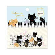 San-X 小襪貓歡樂時光系列貼紙10款。粉藍(80PCS)