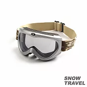 SNOWTRAVEL雪之旅 抗UV護目鏡 (防BB彈防霧)銀色