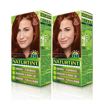 【NATURTINT 】赫本染髮劑-銅褐色5C(155ml)x2件組