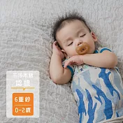 日本6重紗∥暖呼呼肚圍(0-2歲)│喜福HiBOU迷彩藍