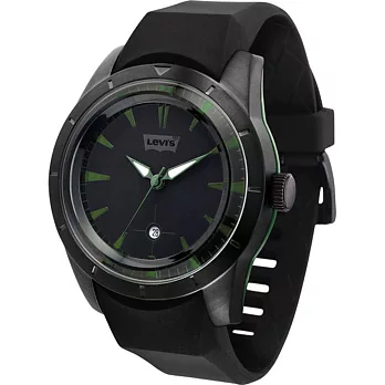 Levi’s 迷人酷調時尚腕錶-黑綠