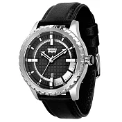 Levi’s 完美距焦時尚腕錶-銀框白x黑