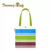 Sunny Bag x 台人潮-文青包-芷茄經典紅藍綠條紋(橫)