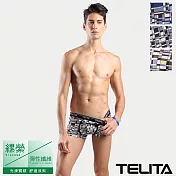 【TELITA】親膚嫘縈印象派平口褲/四角褲M混搭色