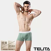 【TELITA】素色彈性運動平口褲/四角褲 L 綠色