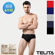 【TELITA】彈性素色三角褲-6件組 L 混搭色