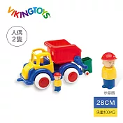 【瑞典 Viking toys】Jumbo恰克回收車(含2隻人偶)-28cm 81256