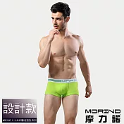 【MORINO摩力諾】時尚運動平口褲/四角褲 M 綠色