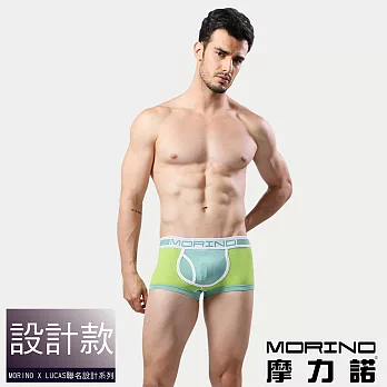 【MORINO摩力諾】速乾涼爽運動平口褲/四角褲 M 綠色