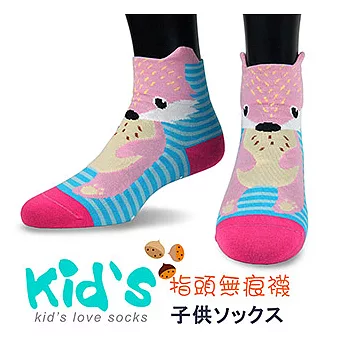 【kid】(3004)台灣製棉質義大利台無縫針織止滑童襪-6雙入粉色17-19cm
