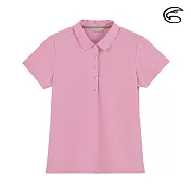 ADISI 女抑菌抗UV本布領POLO衫AL2011020 (M-2XL) (柔軟彈性、吸濕排汗、抗UV)2XL雙色粉紫