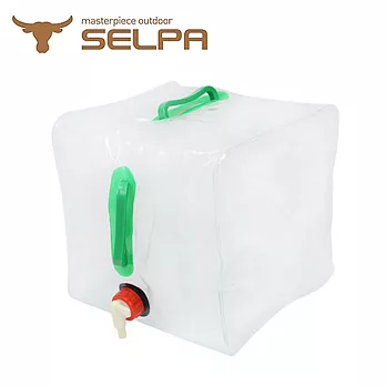 【韓國SELPA】多用途折疊水箱(加大款20L)/水桶/洗車/露營/澆花/飲水