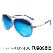 Turoshio TR90 偏光太陽眼鏡 飛官型混框 炫藍 6057 C4