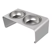 LINGO【鋁合金寵物碗架 - 雙口】 304不鏽鋼碗