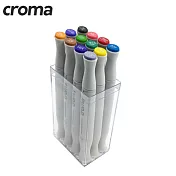 CROMA X5軟毛雙頭麥克筆12色