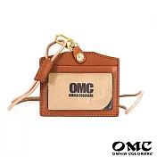 【OMC】歐洲植鞣牛皮橫式識別證套悠遊卡套(8色)咖啡