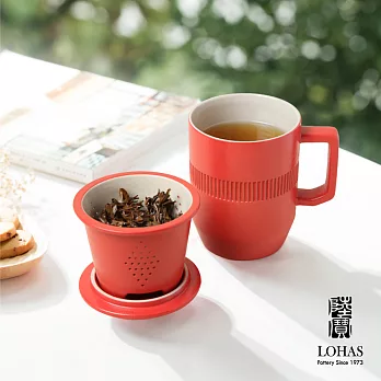 【陸寶LOHAS】合意蓋杯 新辦公茶杯 三色可選 輕盈好拿 富貴紅