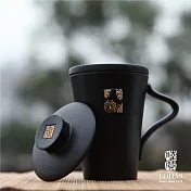 【陸寶LOHAS】禪風福壽蓋杯 手工藝術陶杯 辦公茶杯 獨特伴手禮 金色年華