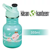 【美國Klean Kanteen】幼童窄口不鏽鋼經典水瓶-355ml小水母